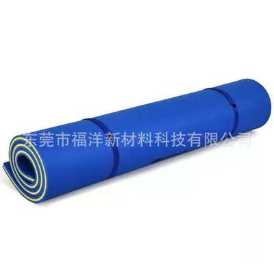 热销出口户外水上用品蓝黄红橙彩色三层水上网红浮桥XPE浮毯