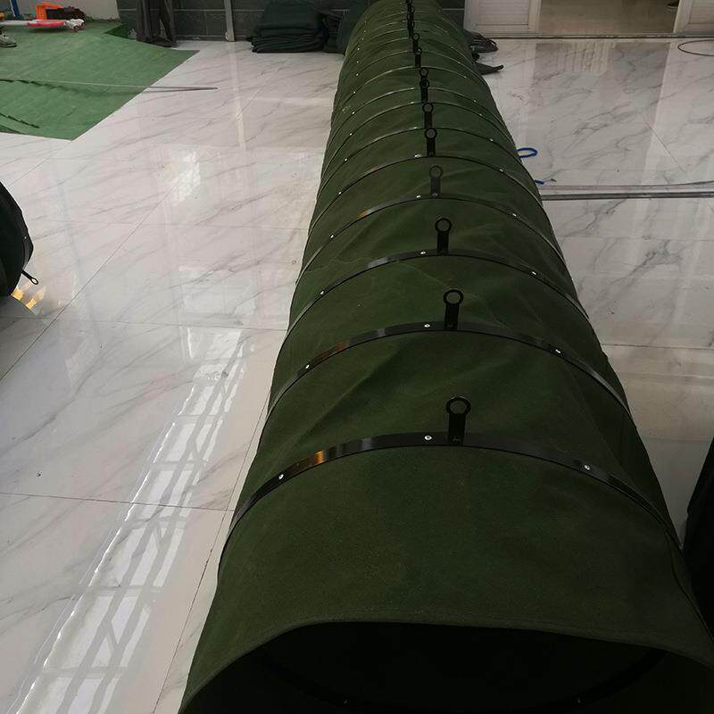 尼龙布风管道伸缩软连接水泥散装机布袋伸缩风筒除尘布袋厂家