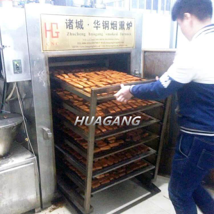 豆腐制品大型烟熏炉 湖南邵阳豆腐干全自动烟熏设备 质优价廉