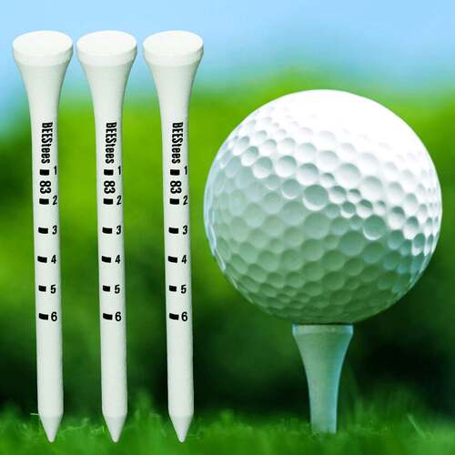 支高尔夫球钉实木tees印刷球钉球座发球台白木钉golf mm