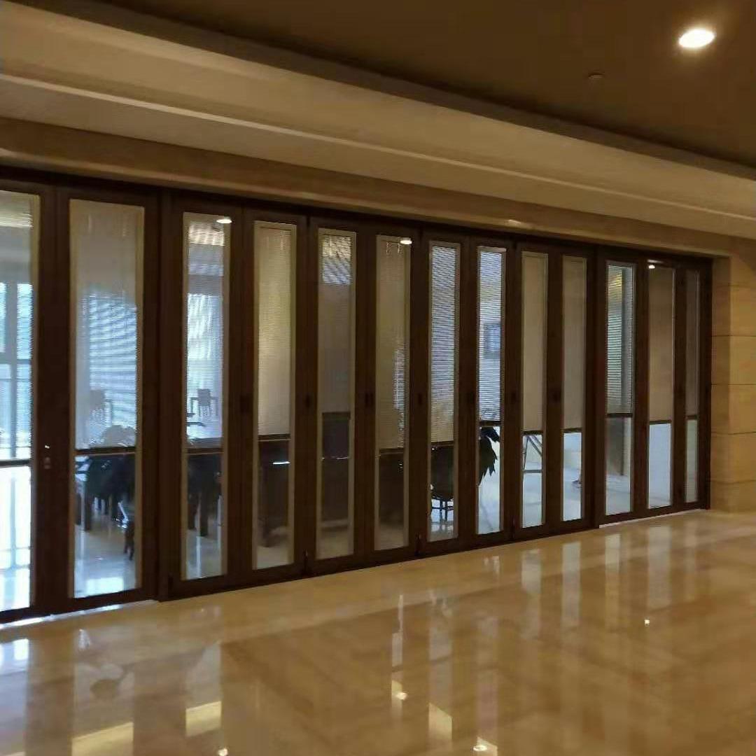 折叠门端定 制别墅折叠门玻璃门面面包房折叠门便利店折叠门