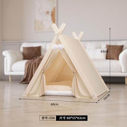 正品猫帐式篷窝狗窝宠物篷可拆洗帐房子季通用阳台小猫四咪屋室内