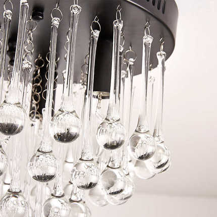 北欧走廊过道灯水晶灯入户玄关灯简约现代家用阳台led门厅吸顶灯