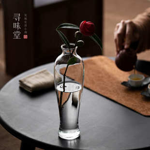 饰摆件 优质玻璃花瓶水培花器｜简约现代观音瓶中号插花餐桌客厅装
