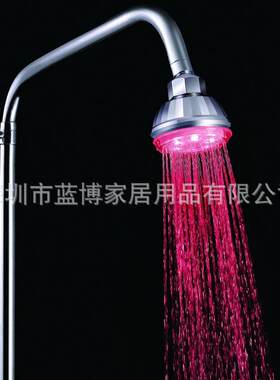 新款直销led发光顶喷 七彩快闪小喷头 七彩自变色4灯顶喷花洒 801