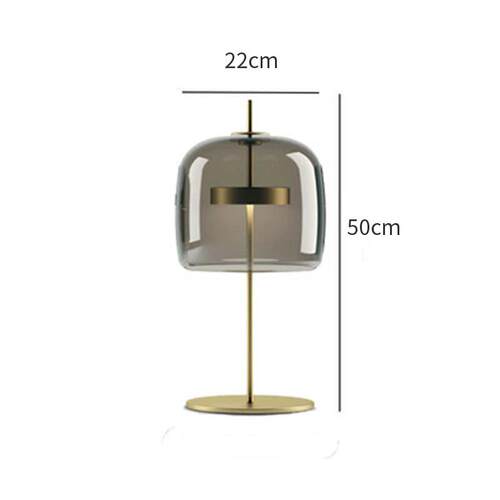 高档简代玻璃台灯北欧主卧轻奢台灯客厅卧室床头现约软装设计装饰