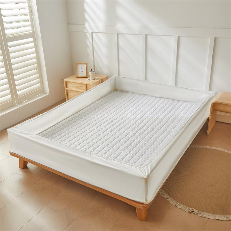 A类纯棉床件笠套单棉防梦滑防尘酒店款全WD-06130棉席思床垫加厚