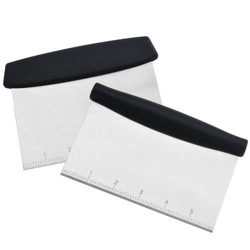 不锈钢带刻度切面刀烘培刮板面团切割刀肠粉刮刀现货油条刀