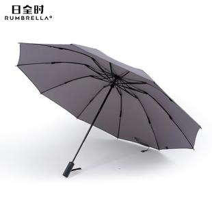 高档全时高全自动雨伞折男士加大日加固加厚防风端商务车用反向叠
