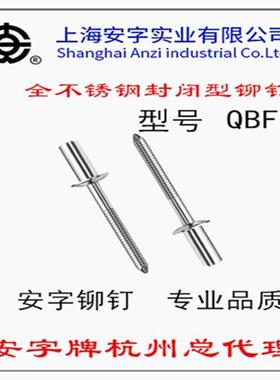 全安牌不锈钢封闭型抽芯BUZ铆钉字铆304不锈钢防水钉