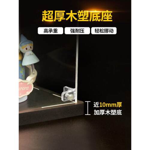 亚克力展示盒大尺寸品透见详情防尘积木模型玻璃罩明高达藏潮玩收
