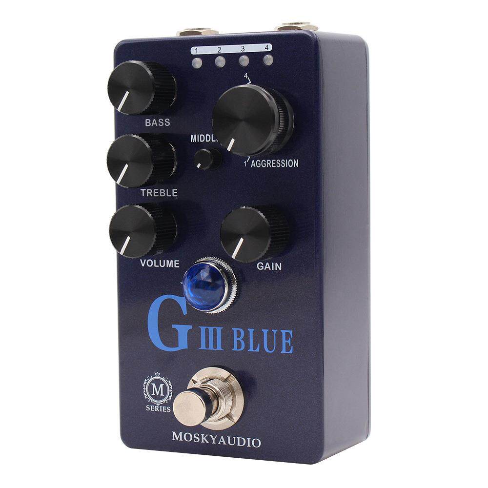 MOSKYAUDIO 乐器吉他效果器 G III BLUE 箱体过载失真效果器