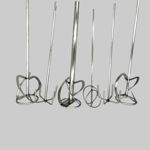 不锈钢电钻搅拌杆实心搅拌棒新型电钻电锤打料杆水钻螺旋搅拌器