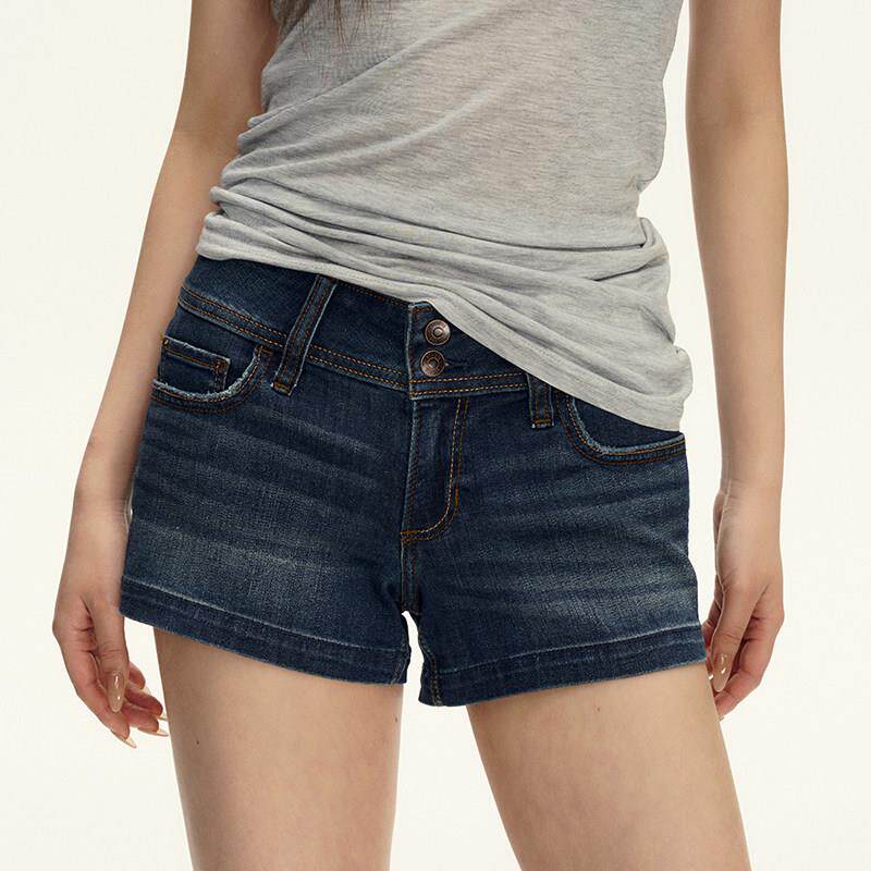 Nova basics 春季新款美式Y2K辣妹低腰热裤牛仔短裤女装夏季热裤