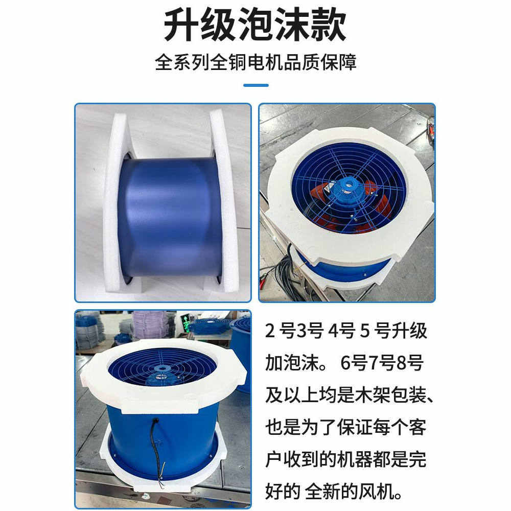SF轴流风机220V工业厨房管道式排气扇抽风机强力大功率排风扇380V