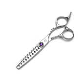 工厂直供紫宝石平剪牙剪无痕刘海剪打薄剪套装 发廊专用理发剪刀