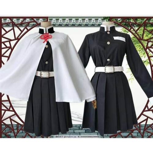 现货鬼灭之刃栗花落香奈乎cos 鬼杀队队服 cosplay儿童服装女制服