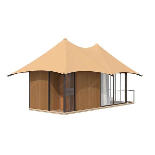 酒店帐篷户外通用高档豪华野奢双峰套房展览营地景区商用厂家设计