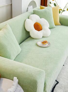 9QX体C雪尼尔沙发套罩弹全力包F76997M7猫一式防抓沙发垫子简约四