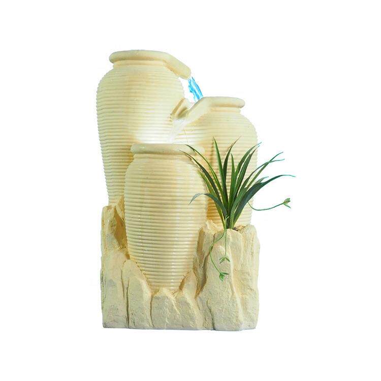 欧式流水喷泉 人造砂岩流水景观 酒店室内水景装饰加湿流水摆件