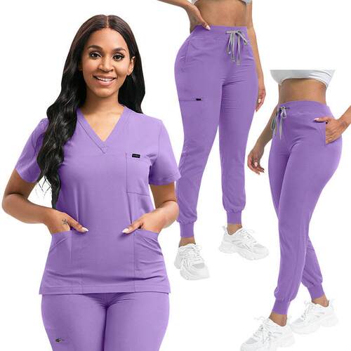 WCW Clinic Nurse Work Clothes Neutral Scrub Suit MultiColor