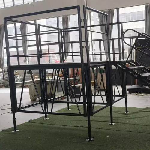 超高铝合金拼装舞台2m高黑色组装活动舞台stage单片式拆装演出台