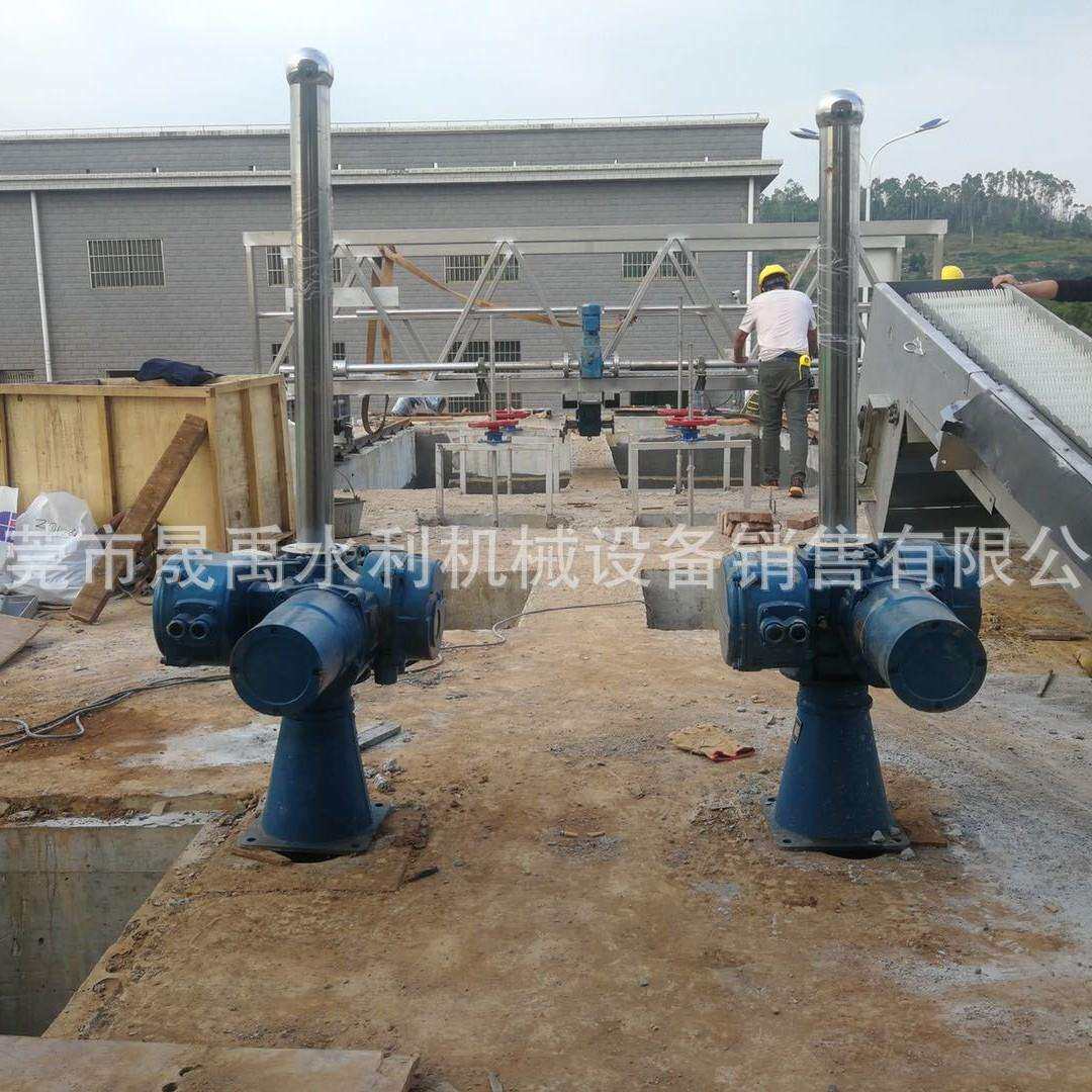 =深圳市电动闸门手电两用启闭机铸铁镶铜闸门不锈钢闸门0.37KW