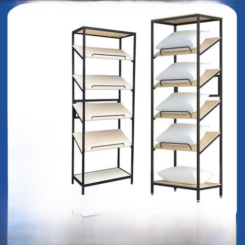 金属家纺枕头展示架枕芯陈列架展示柜抱枕样品展示柜家纺货柜展柜