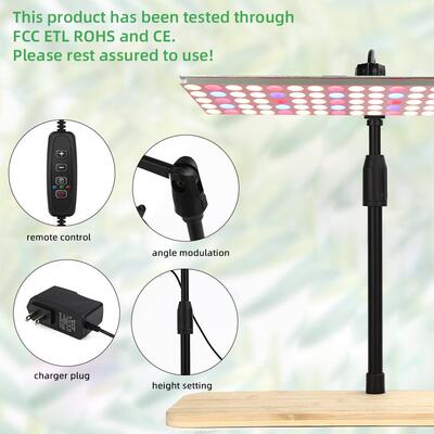 跨境热销升级款全光谱LED植物灯75W桌面量子版调光定时植物补光灯