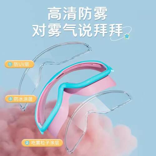 护目镜小孩洗澡防水防水眼镜泳镜
