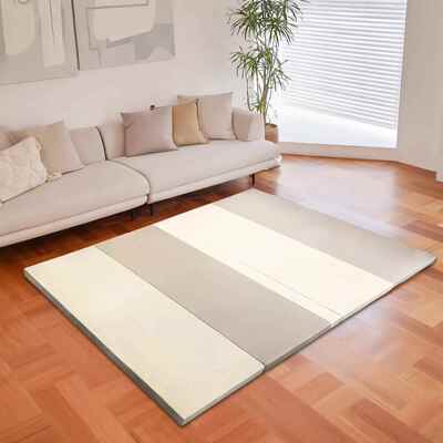 高档韩国caraz宝宝爬爬行垫xp厅加厚e4cm用客婴儿童可折叠游戏地