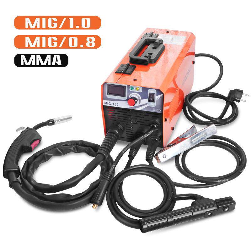 MIG160 家用一体式手提式无气二保焊机电焊机直流氩弧焊机三用机