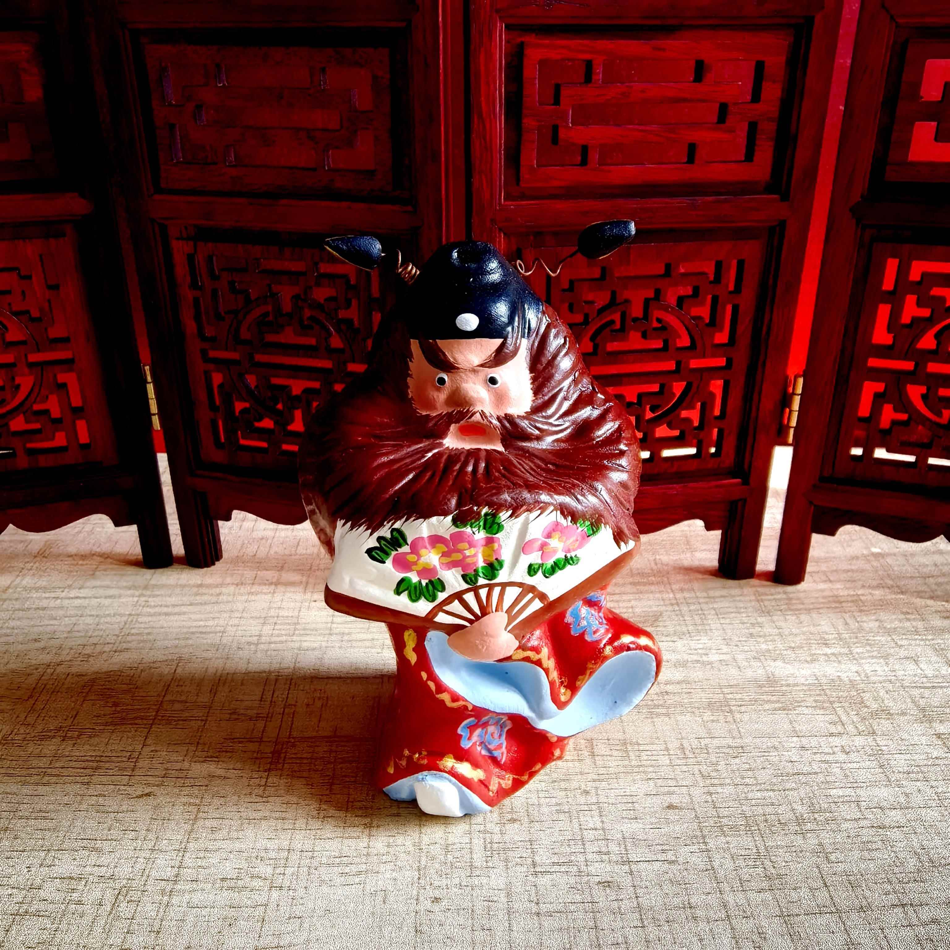 正品送爷钟馗可爱工位装饰天摆件财神礼物女生办公室招财津