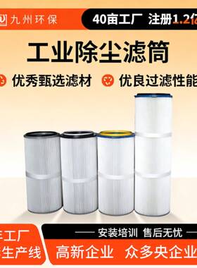 工业脉冲除尘器滤筒除尘滤芯六耳卡盘快拆式褶皱折叠覆膜除尘滤筒