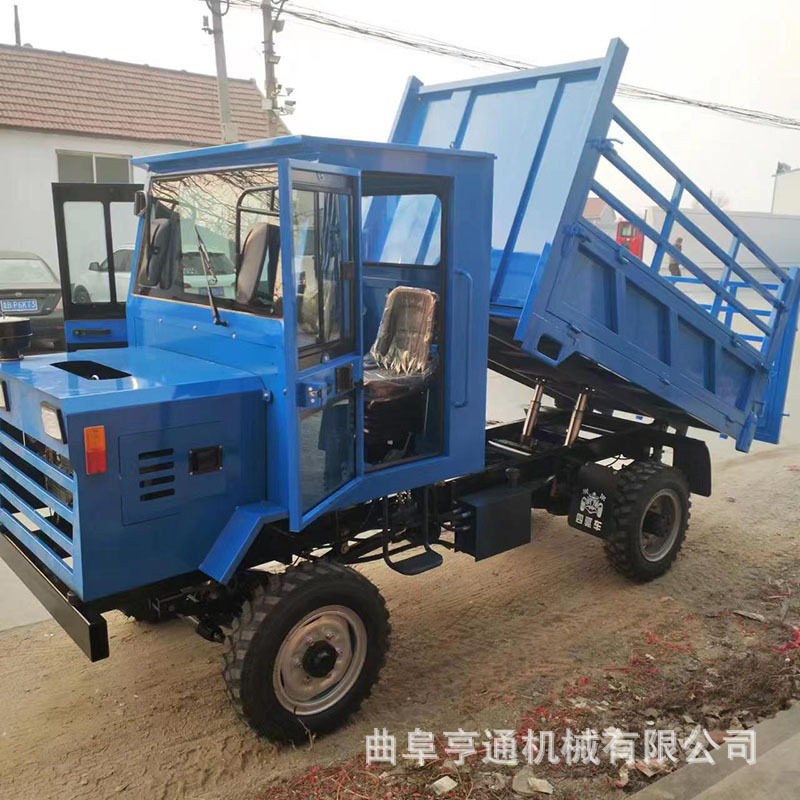 带小围栏四不像青储运输车 农用液压自卸车 四驱四不像农用车