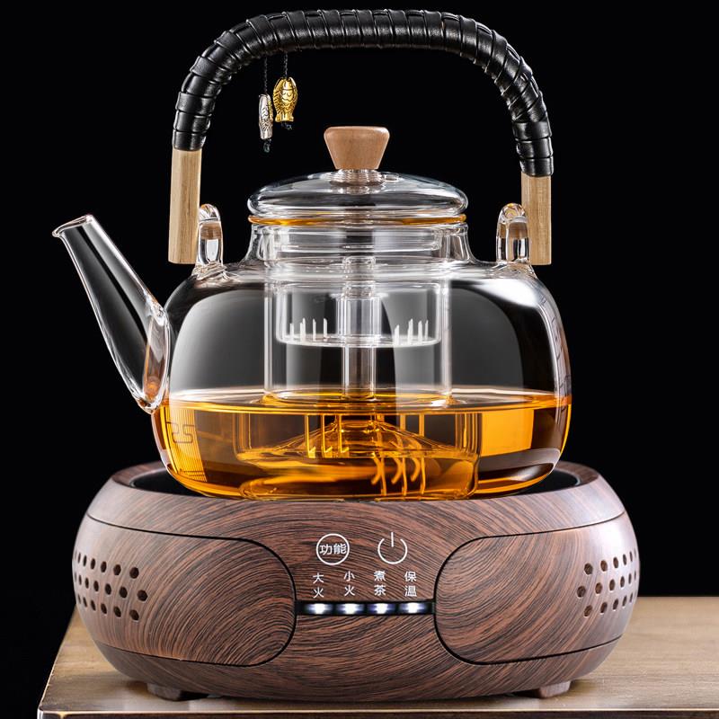 防爆煮茶壶电陶炉加热玻璃烧水壶家用陶壶茶具全自动小型煮茶器