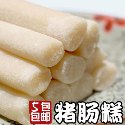 梅州客家特产猪肠糕糯米冷软糕油罗老街后厂传统小吃手工香蕉糕