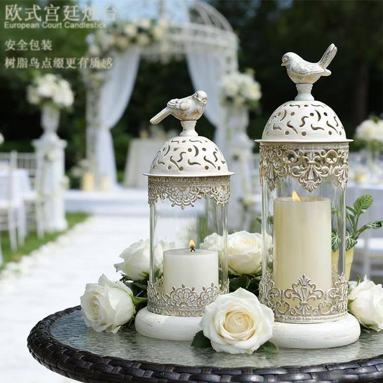 摩洛哥欧式烛台浪漫情人节婚庆餐桌蜡烛晚餐烛台架可拆装厂家直供