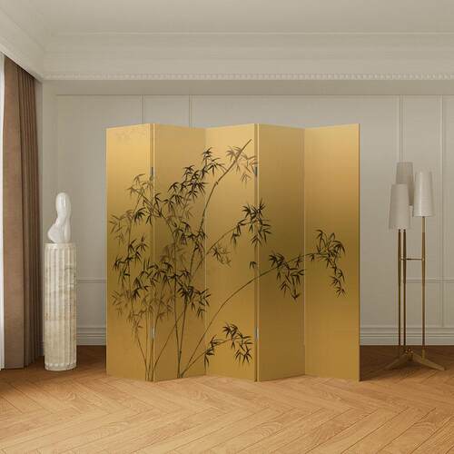 新中式屏风隔断客厅玄关宋代美学竹子摄影装饰墙酒店折叠移动折屏