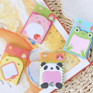 Self Shaped Index Tab Animals notepad Cute Notes Sticky Gift