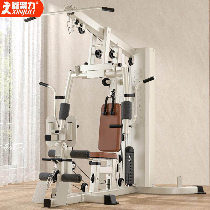 综合训练器家用单人站倒蹬多功能一体力量男健身器材室内运动器械