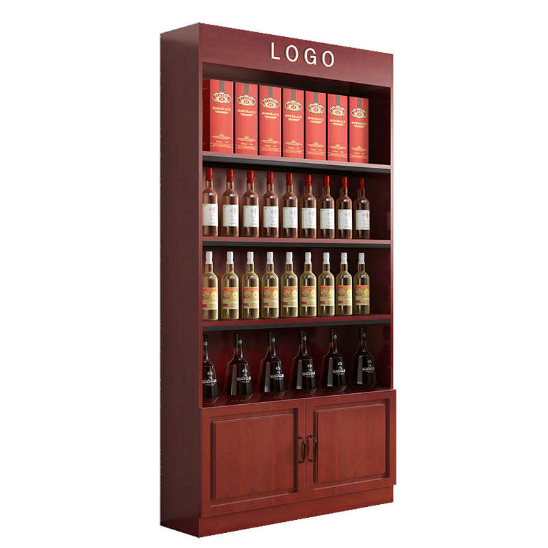 红酒柜展示柜超市烟柜货架茶叶展示架置物架产品陈列柜货柜白酒柜