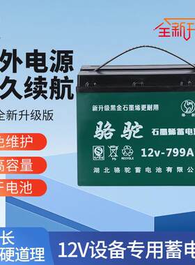 骆驼12V20A100A大容夜市摆摊灯箱户外抽水干 干电瓶铅酸骆驼蓄电