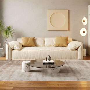 baxter沙发慵懒风极简现代奶油风小户型家具简约三人位沙发