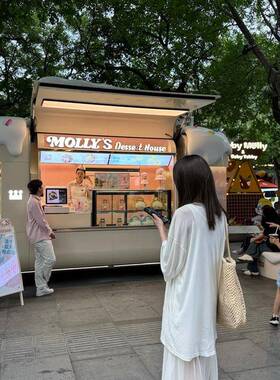 移动餐车小吃车厂家摆摊夜市奶茶汉堡售卖车景区商业街商用餐车