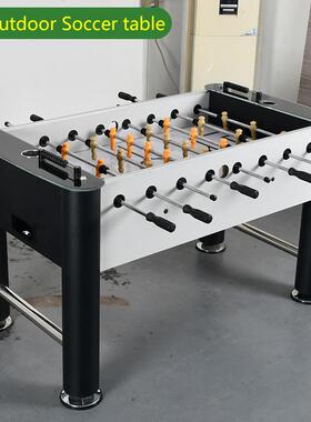户外足球机1.4米大号成人桌上足球桌经典黑色款soccertable