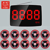 无线呼叫器餐厅茶楼包厢酒店网吧房间服务员三组显示中文定制主机