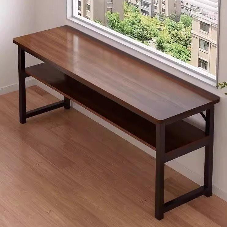 双人长条书桌空间利用学生家用卧室出租屋长方形电脑桌窄房间