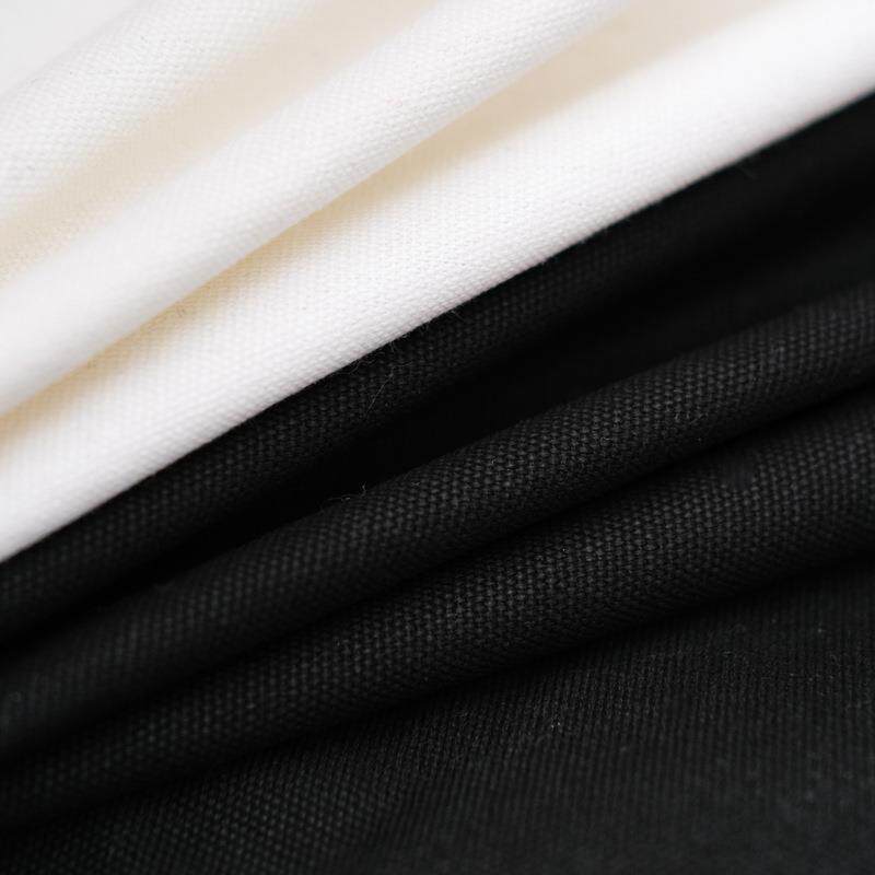 广州12安漂白奶白帆布18安黑色帆布面料 柔道服箱包58吋帆布布料