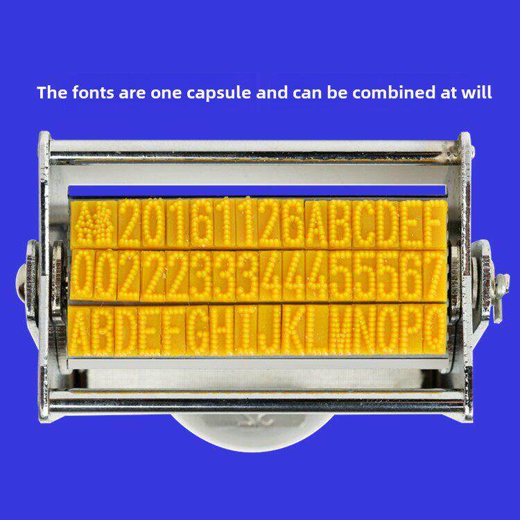 采购产品生产日期手动打码机，卡槽式标签纸，包装，塑料袋，平面